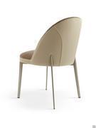 Detail of the stitching that embellishes the lining of the Wendy chair and emphasises its rounded shapes