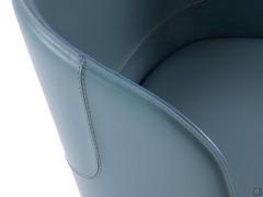 Detail of the processing and finishing of the leather 