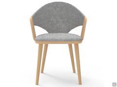 Scandinavian design wooden chair Olimpia - armchair version with armrests