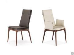 Sofia chair by Cattelan in high-back models, with and without armrests