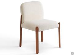For the seat and backrest, you can choose from a variety of fabric, velvet, faux leather or leather finishes