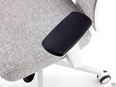 Detail of the adjustable armrests with swivelling support
