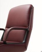 Kiruna executive armchair with armrests - base and armrest structure also available in black painted aluminium