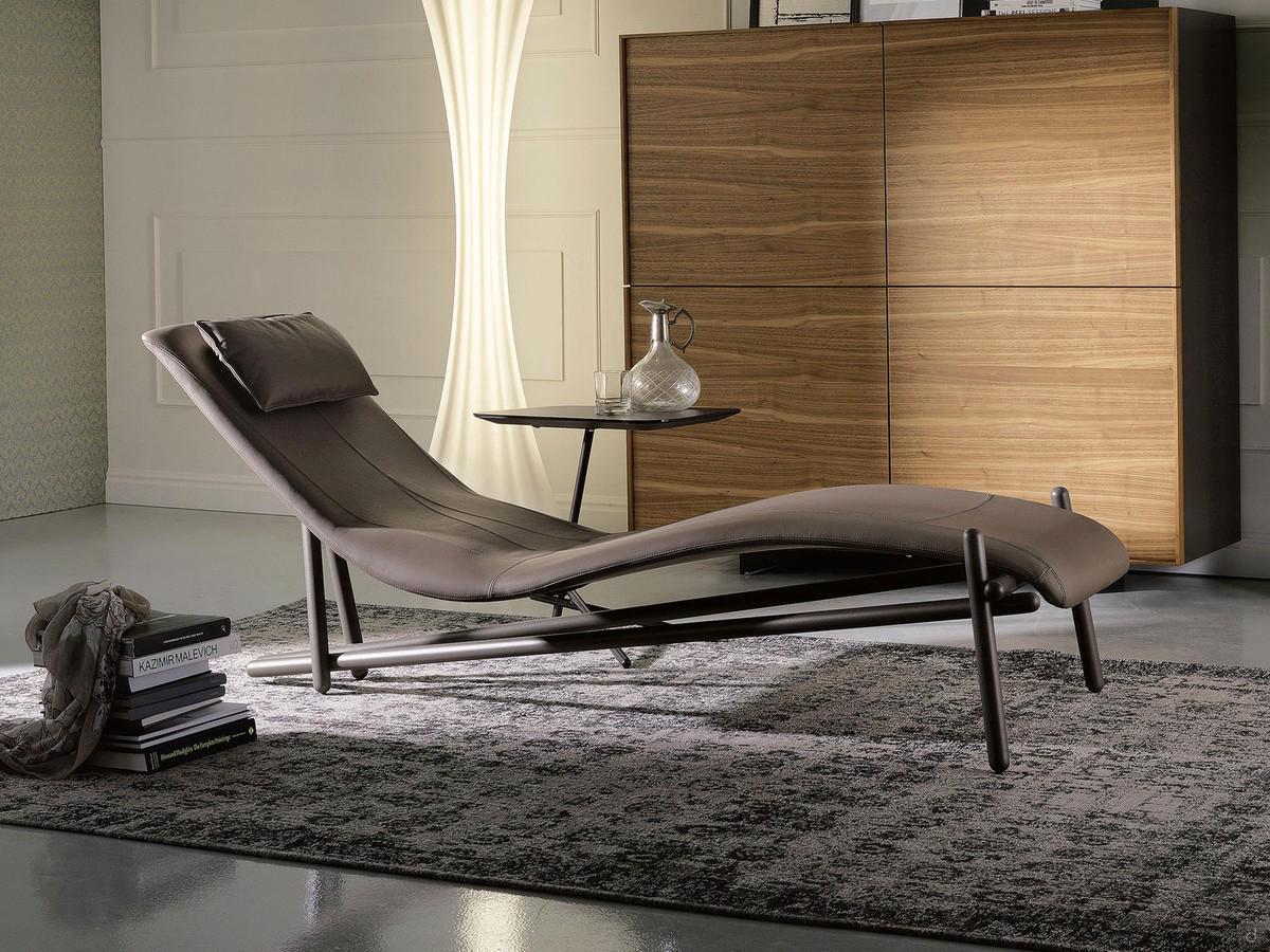 Donovan relaxing upholstered chaise lounge by Cattelan