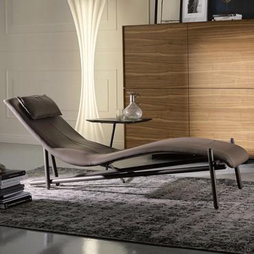 Donovan relaxing upholstered chaise lounge by Cattelan