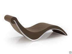 Sylvester upholstered leather chaise longue by Cattelan