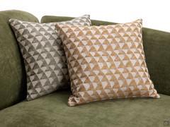 Detail of decorative cushions in Tamerice fabric
