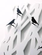 Rami tree shaped coat stand - bird shaped hooks