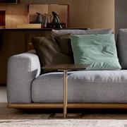 Victor rectangular end table completes the living area with its discreet elegance