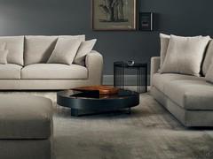 Jazz coffee table by Bonaldo in front of low sofa 
