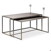 Pair of rectangular Narciso coffee table by Cantori
