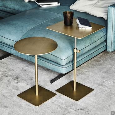 Step golden metal side table by Cattelan