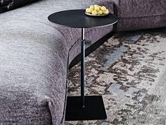 Step sofa side table by Cattelan embossed metal GFM73 black