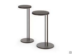 Pair of Sting coffee tables in burnt oak RB wood top version