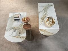 Caesar coffee table by Cattelan in two versions with top cm 90 and top cm 118. Height cm 38 ideal sofa front