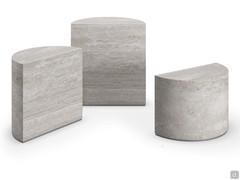 Domingo coffee table by Cattelan - perfectly usable individually as sofa side elements, or in a composition of 3 elements with a strong artistic impact