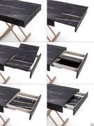 Opening stages of the folding extensions contained within the top