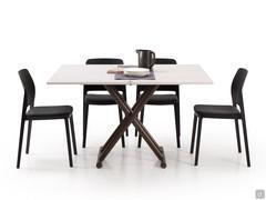 Bento convertible dining table with folding top