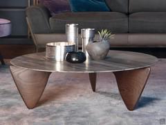 Future coffee table with matt Sequoia Brown top and Light Brown Oak feet
