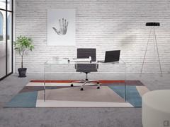 Multiglass desk perfect for the middle of the room
