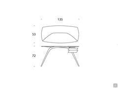 Plato desk - Model and measurements