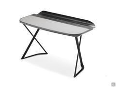 Cocoon by Cattelan minimalistic writing desk with leather top