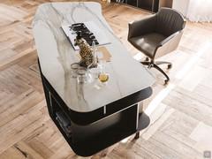 Gorgeous shaped top in Keramik Calacatta stone matt or polished