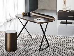 Cocoon by Cattelan minimalistic writing desk with leather top