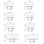 Art console by Bonaldo - Models and Measurements