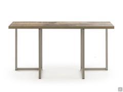 Fold console table with legs in Grisou metal and Morera melamine top