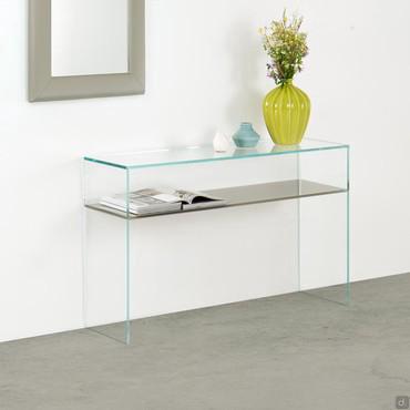 Multiglass extra-clear glass hall table 