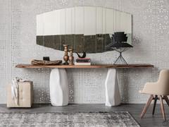 Rapa Nui fixed wall console table by Cattelan with stone-shaped base