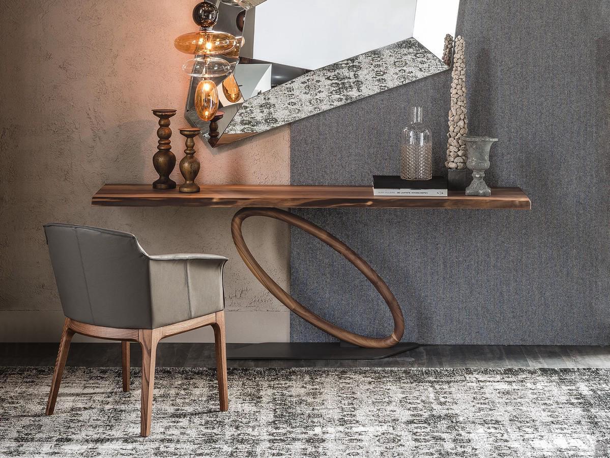 Design console table in Canaletto wood Tour by Cattelan 