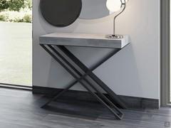 The economical and practical Fox extending console table has a very small footprint when closed, being 90 cm wide and only 40 cm deep.