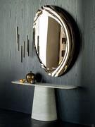 The good depth and wide width of the shelf allows the Rado Keramik console table to be functional and versatile