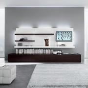 Available in 9 different widths, Plan Shelf can be manufactured in a wooden, lacquer or melamine finish in various matt and glossy shades also with open pores with natural visible veins under the surface