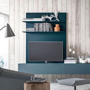 Shelves cm 128 thk.1.4 combined to Plan back panel