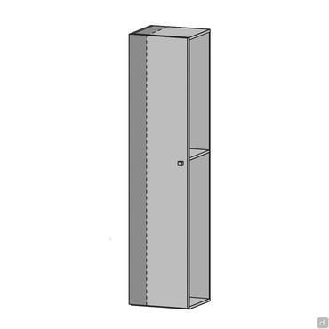 Custom width for hinged wardrobes
