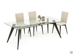 Benjamin glass and wood table 