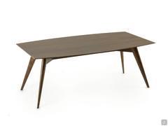 Benjamin fixed table made of tobacco-painted ashwood