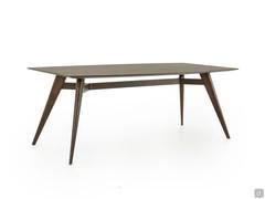 Benjamin table in the rectangular version 200x110 cm with barrel shaped top
