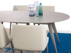 Detail of Chester table with two extension leaves