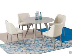 Chester round extending wooden table
