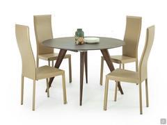 Chester round dining table in Tobacco painted ashwood
