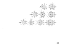 Chester extendable table - Table seats scheme