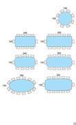 Table Seating Scheme - Keramik Stone Top Table Seating Scheme