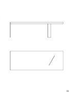 Front and top view of the Florian table