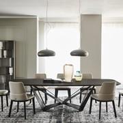 Design living room table Skorpio by Cattelan with wooden top