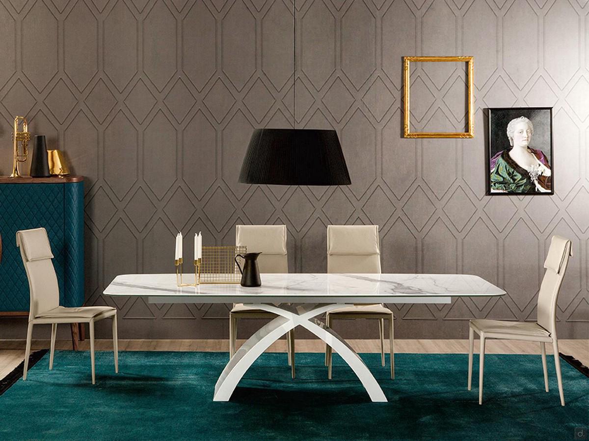 Table with arch base Tokyo (extension rail finish not available)