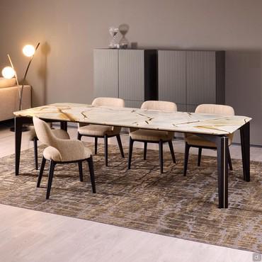 Lewis marble dining table